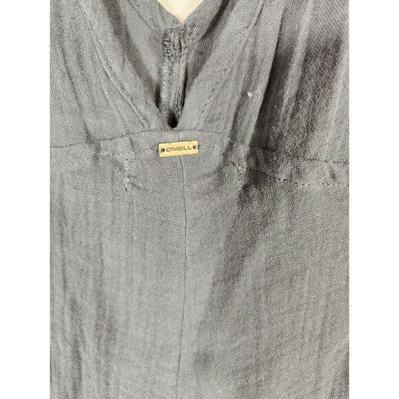 NWOT ONEIL Womens Cotton Gauze Boho Jumpsuit Beach Comfort Resort Gray US:S - Picture 5 of 5